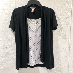 White Stag Shirt/Sweater, 2 for 1 shirt, embroidered detail